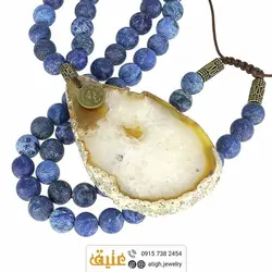 سینه ریز اسلایس عقیق سلیمانی(و هم رشدی کوارتز) و سودالیت مات طبیعی