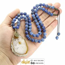 سینه ریز اسلایس عقیق سلیمانی(و هم رشدی کوارتز) و سودالیت مات طبیعی