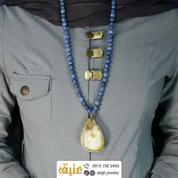سینه ریز اسلایس عقیق سلیمانی(و هم رشدی کوارتز) و سودالیت مات طبیعی