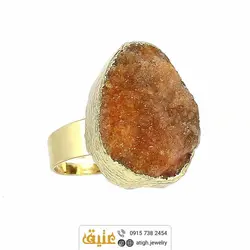 نیم ست کوارتز نارنجی معدنی بلور طبیعی سنگ درمانی بسیار خوشرنگ