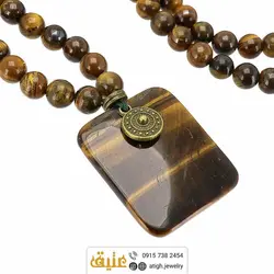 سینه ریز چشم ببر طبیعی بافت با حدید مکعبی‌