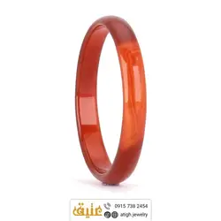 نیم ست النگو و حلقه عقیق سرخ طبیعی‌