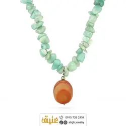 سینه ریز عقیق باباقوری خوش نقش و لاریمار‌ معدنی