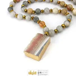 نیم ست ژئود کوارتز، آنجلیت و عقیق