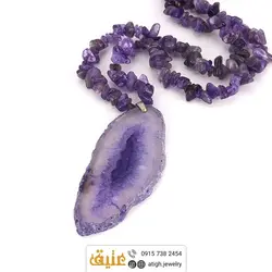 سینه ریز عقیق سلیمانی و آمتیست