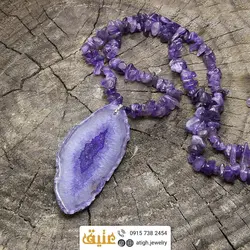 سینه ریز عقیق سلیمانی و آمتیست