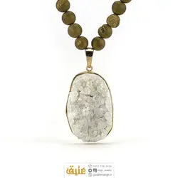 سینه ریز کوارتز تیتانیوم و پیریت طلایی