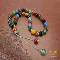 تسبیح عقیق ام البنین طبیعی ۳۳ دانه