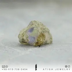 سنگ راف اوپال اتیوپی معدنی بازی رنگ بسیار زیبا کمیاب صددرصد طبیعی وزن حدود 6.6 قیراط