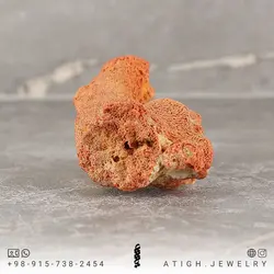 سنگ راف مرجان شاخه ای گلبهی بسیار خوشرنگ صددرصد طبیعی دکوری- سنگ درمانی وزن حدود 35 گرم