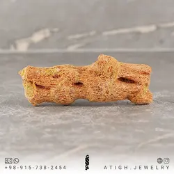 سنگ راف مرجان شاخه ای گلبهی بسیار خوشرنگ صددرصد طبیعی دکوری- سنگ درمانی وزن حدود 11 گرم