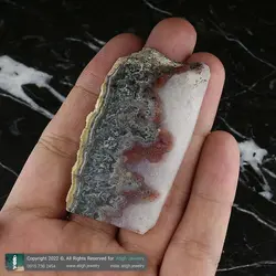 سنگ راف عقیق شجر منظره راف (تراش نخورده) معدنی با نقش و نگار طبیعی خوشرنگ مناسب دکوری سنگ درمانی وزن 152 قیراط