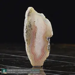 سنگ راف اسلایس عقیق صورتی ماداگاسکار معدنی بسیار خاص با رگه های بینظیر کیفیت عالی