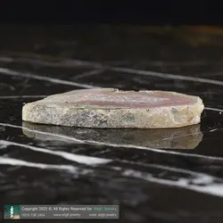 سنگ راف اسلایس عقیق صورتی ماداگاسکار معدنی بسیار خاص با رگه های بینظیر کیفیت عالی