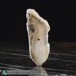 سنگ راف اسلایس عقیق صورتی ماداگاسکار معدنی بسیار خاص با رگه های بینظیر کیفیت عالی وزن حدود 4.5 گرم