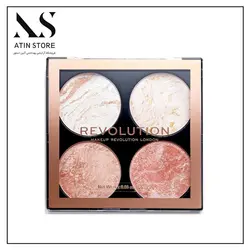 پالت هایلایتر رولوشن مدل cheek kit