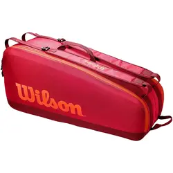 ساک تنیس ویلسون مدل Tour 6 Pack Maroon