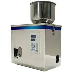 پر کن پودر و گرانول رومیزی 1 الی 100 گرم با سنسور چشمی، پدال و ویبراتور خارجی