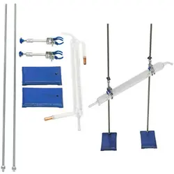 دستگاه تقطیر(عرق گیر/گلاب گیر) 20 لیتری با کندانسور(خنک کننده) آبی شیشه ای و ترمومتر(دماسنج)