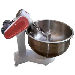 خمیر گیر کاسه استیل و پارو دو پره آلومینیوم 90 کیلوگرمی