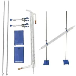 دستگاه تقطیر(عرق گیر/گلاب گیر) 50 لیتری با کندانسور(خنک کننده) آبی شیشه ای و ترمومتر(دماسنج)