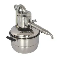 دستگاه تقطیر(عرق گیر/گلاب گیر) 15 لیتری با کندانسور(خنک کننده) آبی و ترمومتر(دماسنج) خارجی