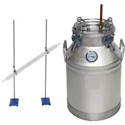 دستگاه تقطیر(عرق گیر/گلاب گیر) 40 لیتری با کندانسور(خنک کننده) آبی شیشه ای و ترمومتر(دماسنج)