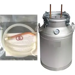 دبه تقطیر(عرق گیر/گلاب گیر) 100 لیتری با دو خروجی با سوپاپ اطمینان و ترمومتر(دماسنج)