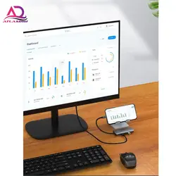 هاب USB Type-C برند Gopala  مدل Gopala brand Gopala model 12in1-port HDMI 4K PD100W