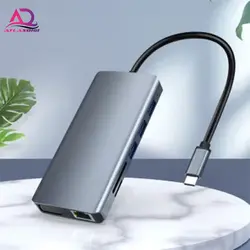 هاب USB Type-C برند Gopala  مدل Gopala brand Gopala model 11 in1-port HDMI 4K PD100W USB3.0