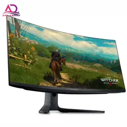 مانیتور گیمینگ خمیده 34 اینچ الین ویر مدل ALIENWARE 34 CURVED QD-OLED 165HZ 0.1ms 4K 1800R