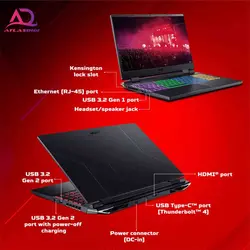 لپ تاپ گیمینگ ایسر مدل Acer Nitro5-N515 i5-12500H RTX3060 6G165HZ 16G 512G