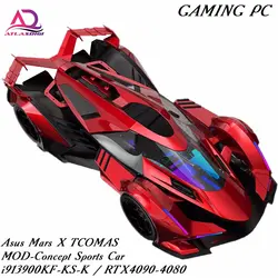 کیس گیمینگ ایسوس مدل Asus Mars × TCOMAS MOD Concept Sports Car i913900KF RTX4090