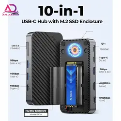 هاب دیسک اوریکو مدل ORICO 10-IN-1 Docking Station with M.2 SSD Enclosure