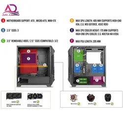 کیس کامپیوتر آنتک مدل DF600FLUX