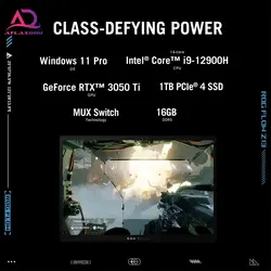 تبلت گیمینگ ایسوس مدل ASUS ROG FLOW Z13 GZ301ZC 2022 i9-12900H-RTX 3050TI+RTX3080 16GB 1TB 13.4