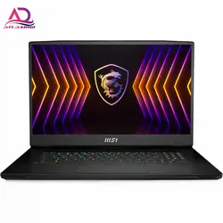 لپ تاپ گیمینگ  ام اس ای مدل  MSI Titan GT77 i9-12900HX RTX3080Ti 128G ram 2TB ssd 17.3 4K 120HZ