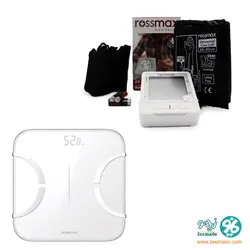 بسته تخفیفی فشارسنج دیجیتال رزمکس Z1 + ترازو آنالیز بدن &ndash; تجهیزات پزشکی زیمانو