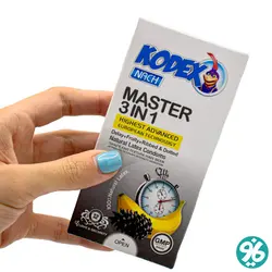 کاندوم کدکس سه کاره مستر ( 12 عددی )