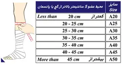محافظ گچ و پانسمان کوتاه طب و صنعت کد 93100 در سایزبندی