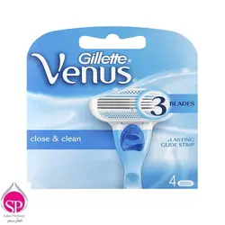 تیغ یدک ‏4 عددی ژیلت مدل Venus Close & Clean