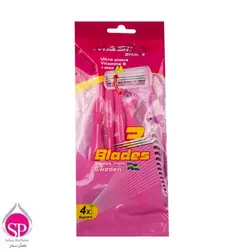 خودتراش زنانه مستر شیو Master Shave سری متحرک بسته 4 عددی