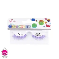 مژه دمی ویسپایس رنگی بنفش