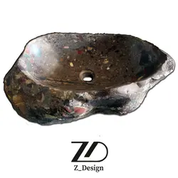 روشویی سنگی رودخانه ای کد 27