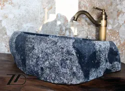 روشویی سنگی رودخانه ایی کد 25