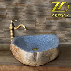 روشویی سنگی رودخانه ای کد 43