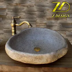 روشویی سنگی رودخانه ای کد 35