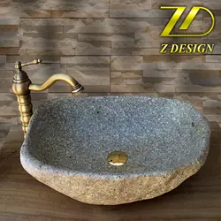 روشویی سنگی رودخانه ای کد 36