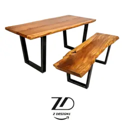 میز ناهارخوری 8نفره نیمکت دار