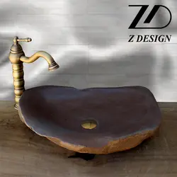 روشویی سنگی رودخانه ای کد 17